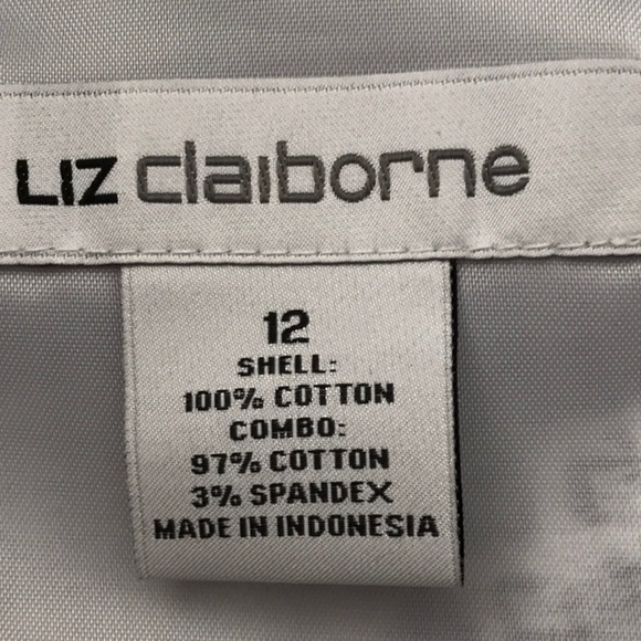 NWT Liz Claiborne sleeveless fitted dress V-neck Cotton Spandex - Picture 13 of 13